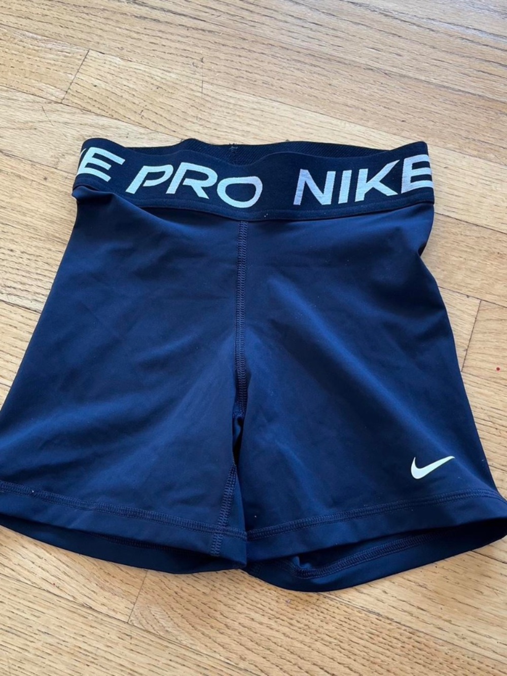 Nike Women's Navy and Black Shorts